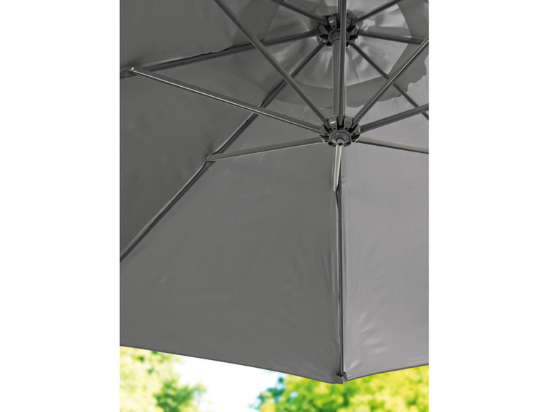 Ga naar volledige schermweergave: Livarno Home Zwevende aluminium parasol - afbeelding 5