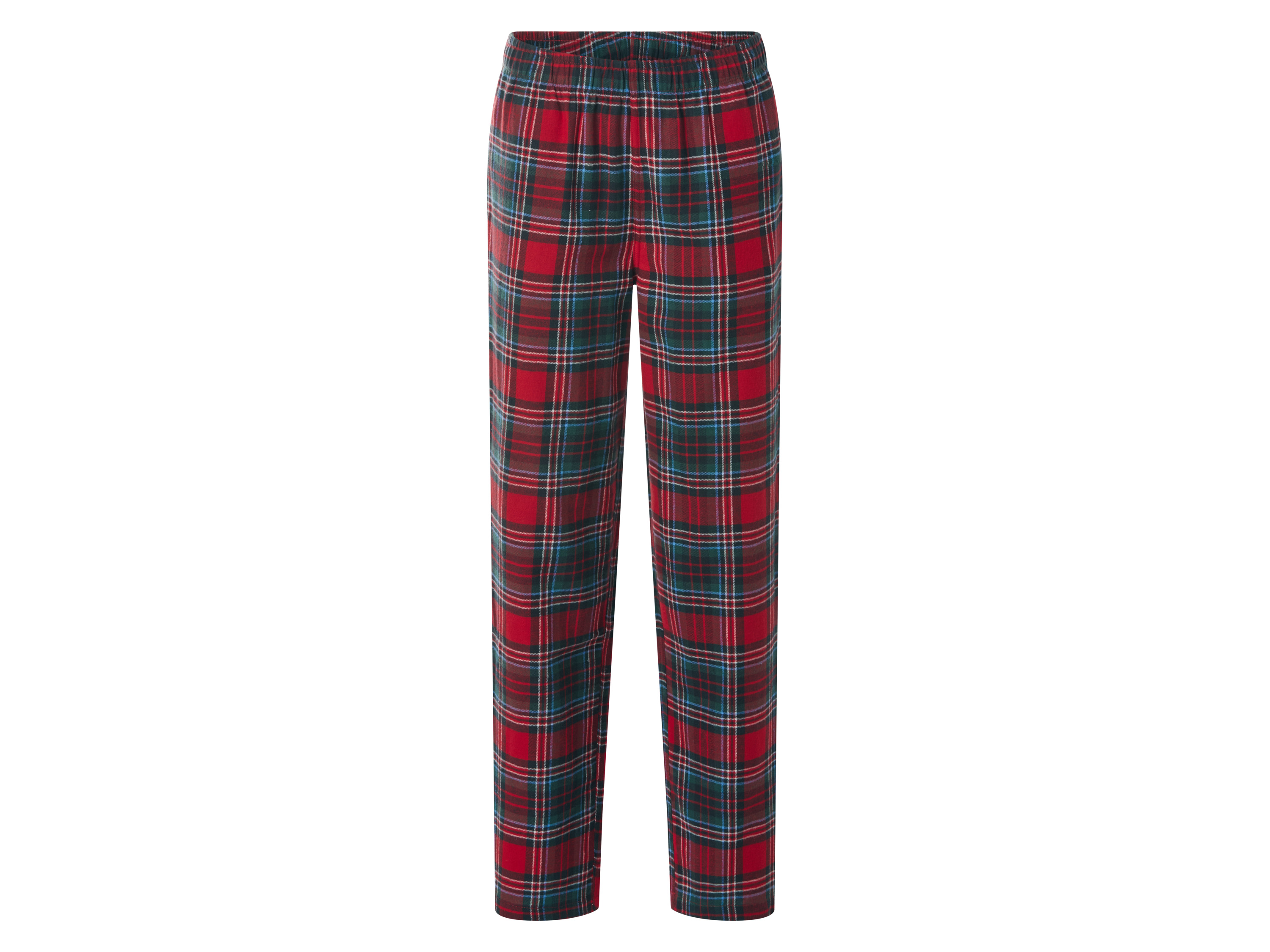 ESMARA Dames flanellen pyjamabroek (Rood, M (40/42))