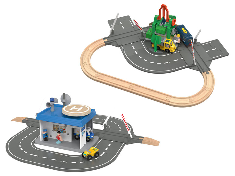 Ga naar volledige schermweergave: Playtive Houten treinbaan uitbreidingsset - afbeelding 1