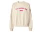 Beige sweatshirt met roze letters 'LOS ANGELES 1993'.