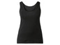 Een zwarte tanktop voor dames.