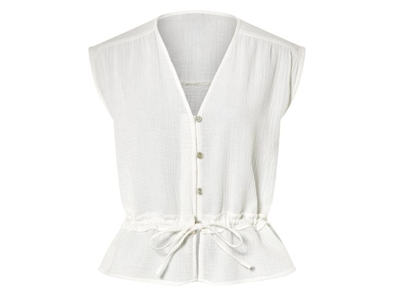 Wit overhemd met knopen, boho stijl, losse pasvorm.