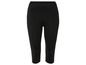 Zwarte capri-leggings voor dames.