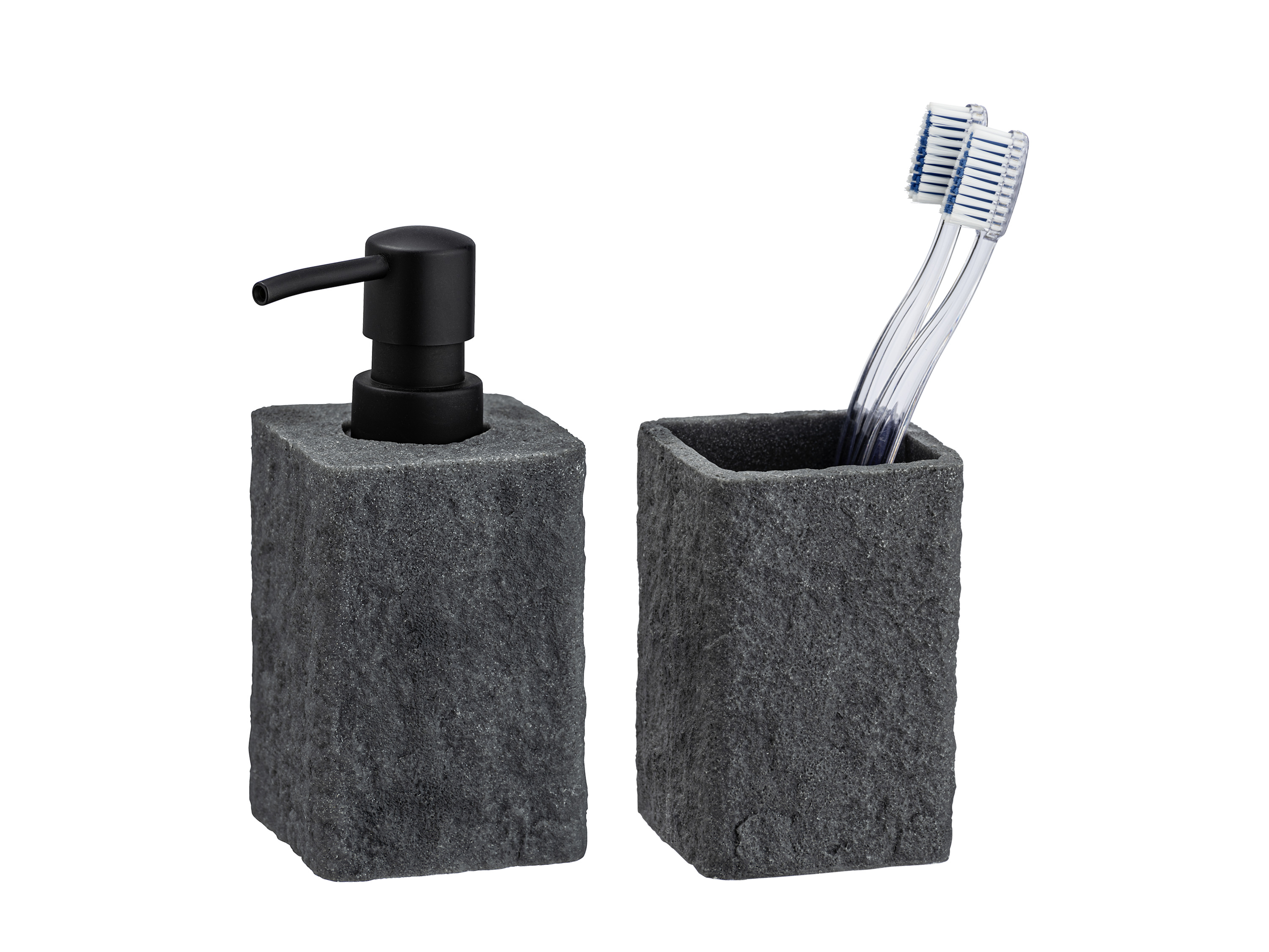 Wenko Zeepdispenser en tandenborstelhouder Villata afbeelding