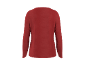 Rode damesshirt met lange mouwen, achterkant