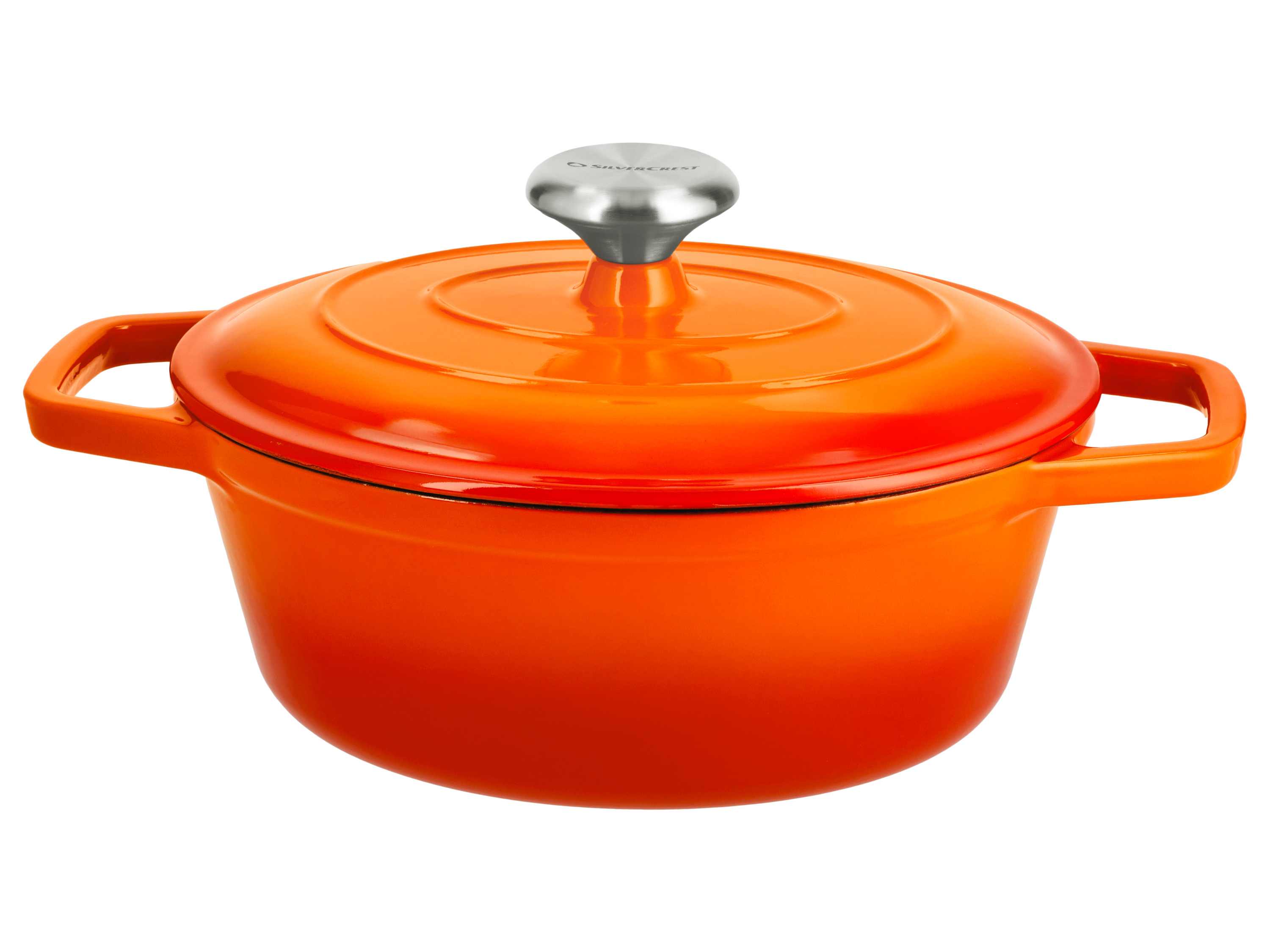 SILVERCREST Gietijzeren braadpan, Ø24 cm (Oranje)
