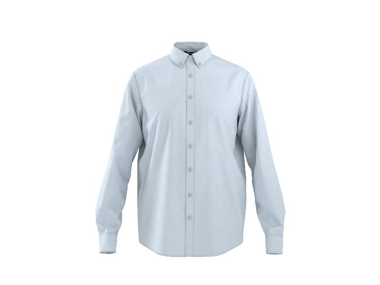 Lichtblauwe herenoverhemd met lange mouwen