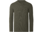 Donkergroen Henley-shirt met lange mouwen en borstzak