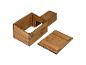 Bruine houten kist met los deksel