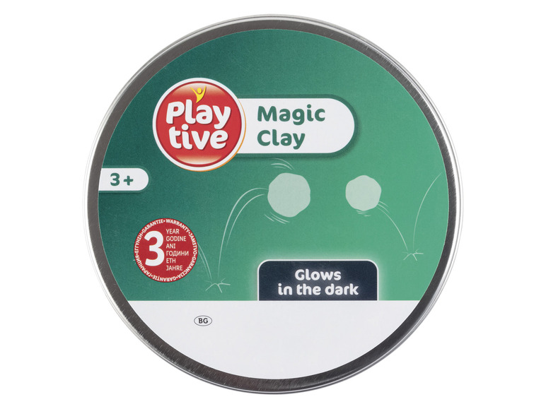 Playtive Magic Clay dat in het donker gloeit.