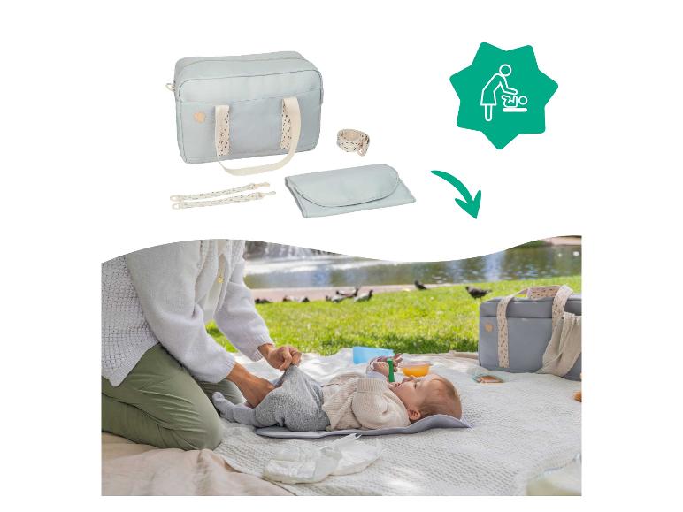 Stijlvolle luiertas en accessoires.