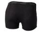 Zwarte heren boxershorts met elastische tailleband.