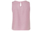 Een roze dames tanktop met een ronde hals.
