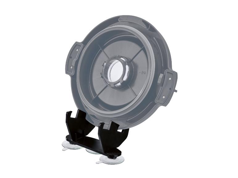 Zuignapstandaard met deksel van een foodprocessor.