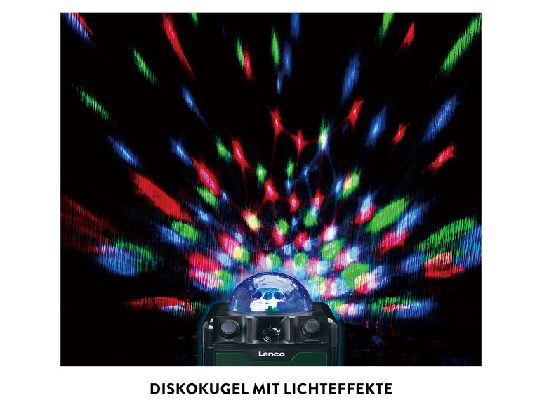 Ga naar volledige schermweergave: Lenco Bluetooth karaokeset met discobal - afbeelding 4