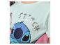 Kinder T-shirt met Stitch-print en zilverkleurige 'STITCH'-tekst.