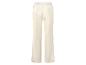 Witte joggingbroek met elastische tailleband.