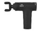 Zwart massagepistool met U-vormig opzetstuk