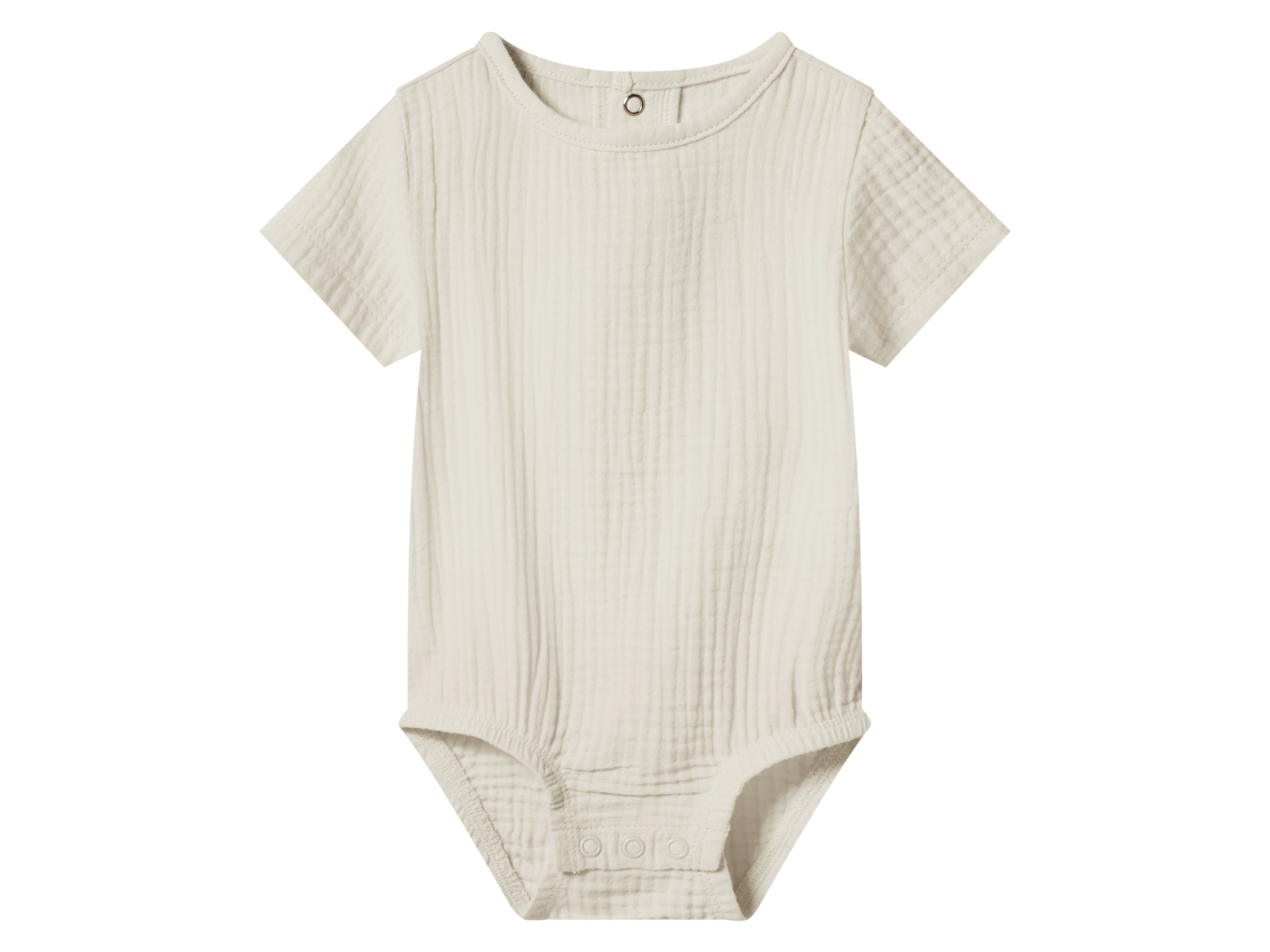 lupilu Mousseline baby romper (Crème, 50/56)