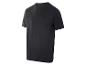 Zwart heren T-shirt met korte mouwen en ronde hals