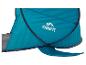Opvouwbaar Crivit strandtentje in turquoise, perfect voor strand of camping.