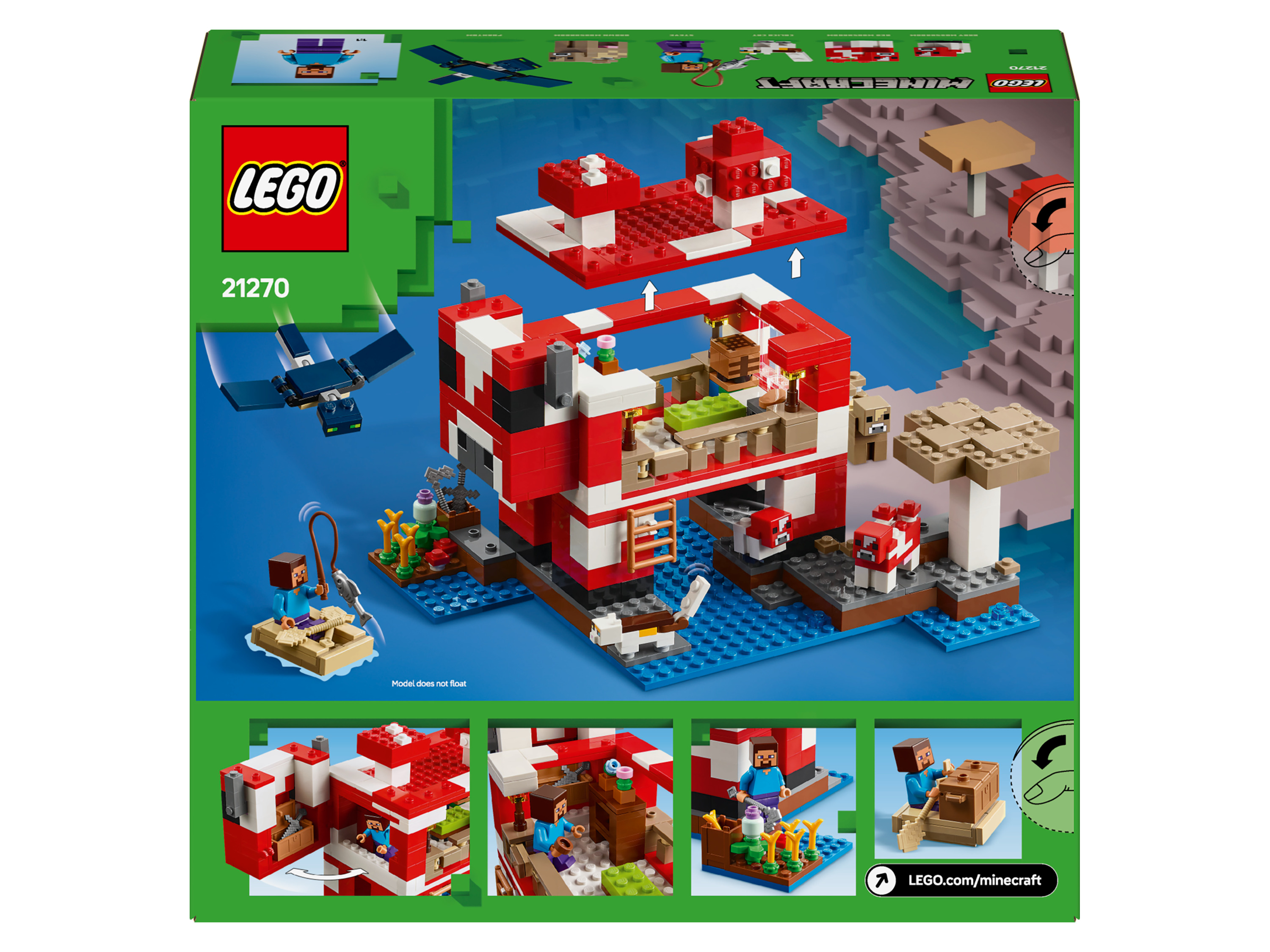 Lego Minecraft 21270 Het Mooshroom huis