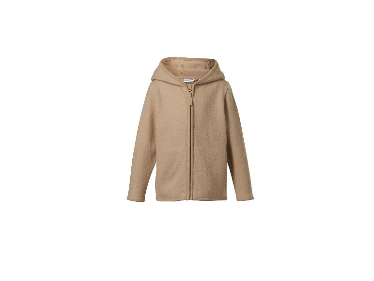 Beige jas met capuchon en rits