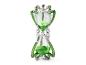 Decoratieve groen-zilveren zandloper van Professor Slakhoorn van The Noble Collection.