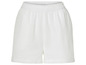 Witte shorts van katoen met elastische tailleband.