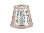 Beige en metalen keukenrasp met ronde gaten