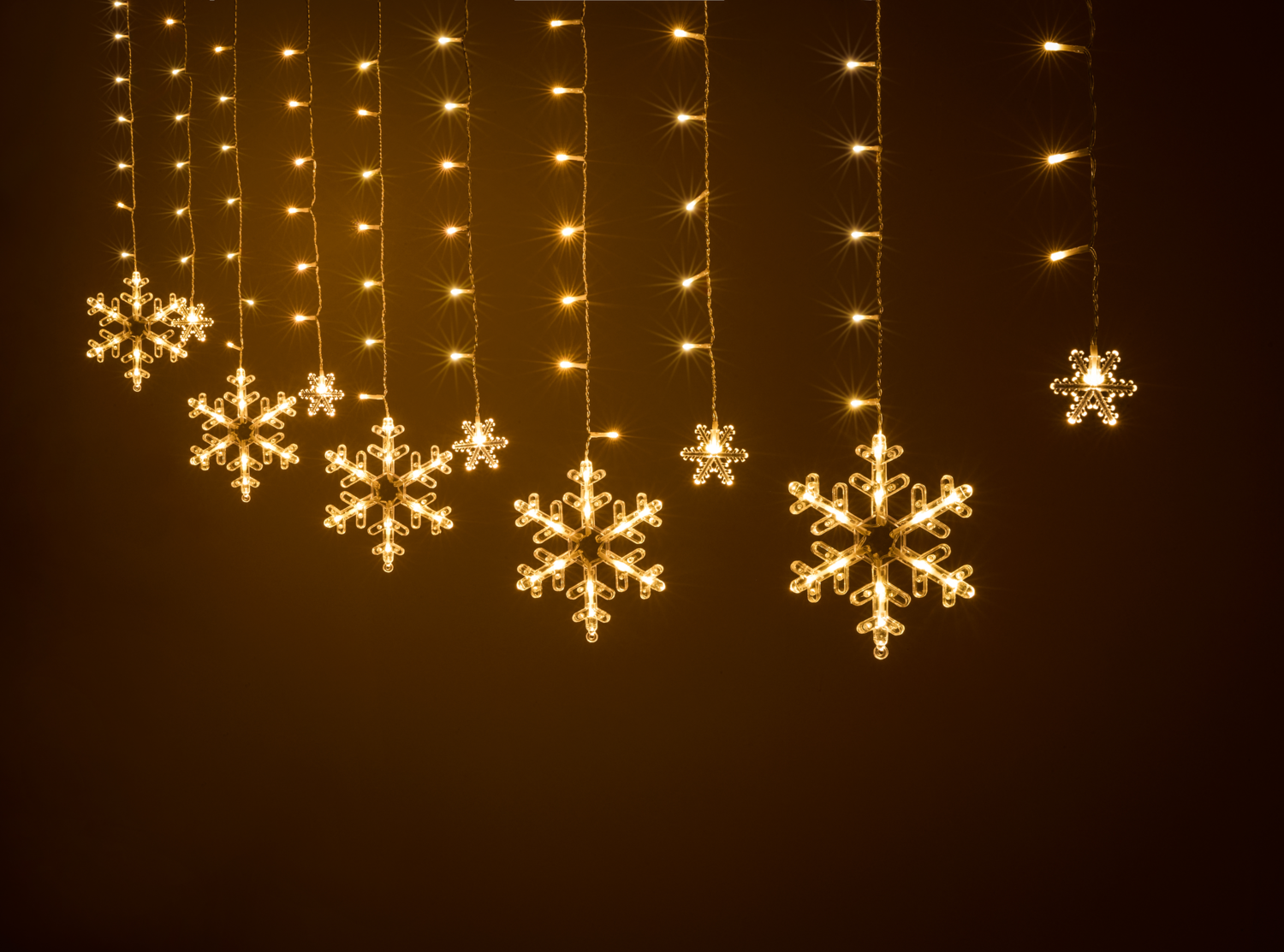 LIVARNO LED-lichtgordijn, 130 LED's, voor binnen en buiten (Sneeuwvlok)