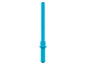 Een blauw plastic zwaard voor kinderen