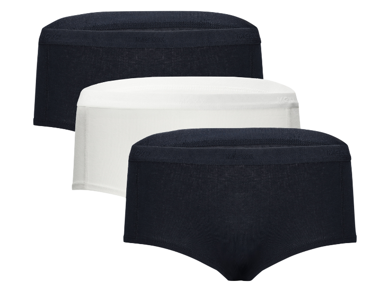 Drie Kaepa katoenen slips in zwart, wit en donkerblauw.