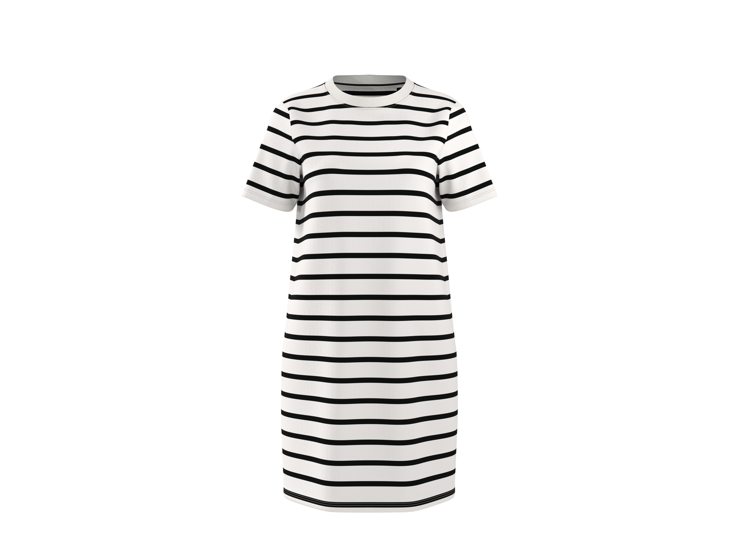 esmara Dames jurk (Wit/zwart, M (40/42))