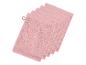 Set roze washandjes van badstof.