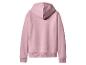 Roze hoodie van achteren op een witte achtergrond.