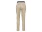 Beige broek, rechte pasvorm, detail contrasterende band.