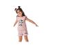 Roze Minnie Mouse pyjama voor meisjes: top en short.