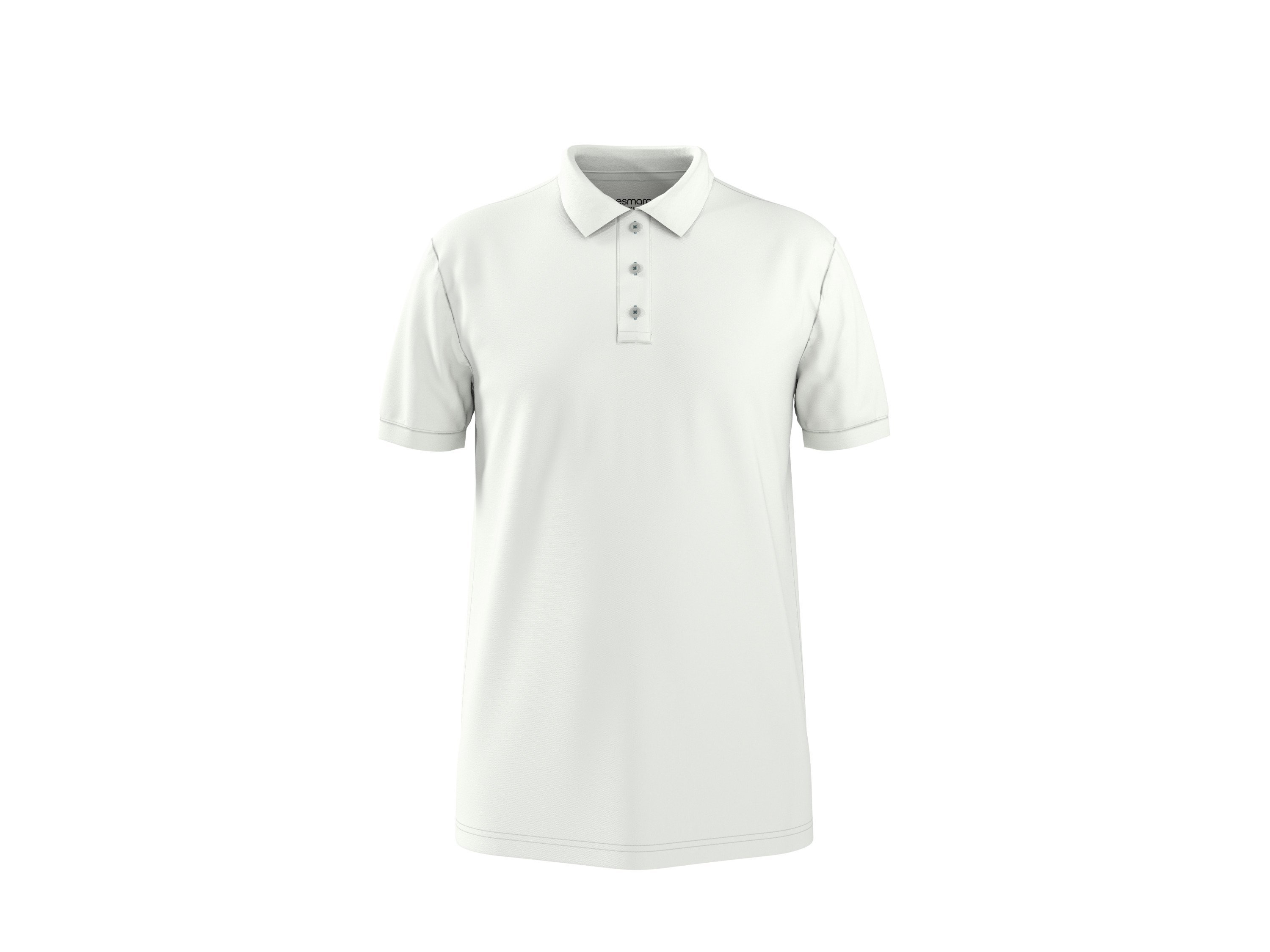 ESMARA MEN Piqué heren polo (Wit, M)