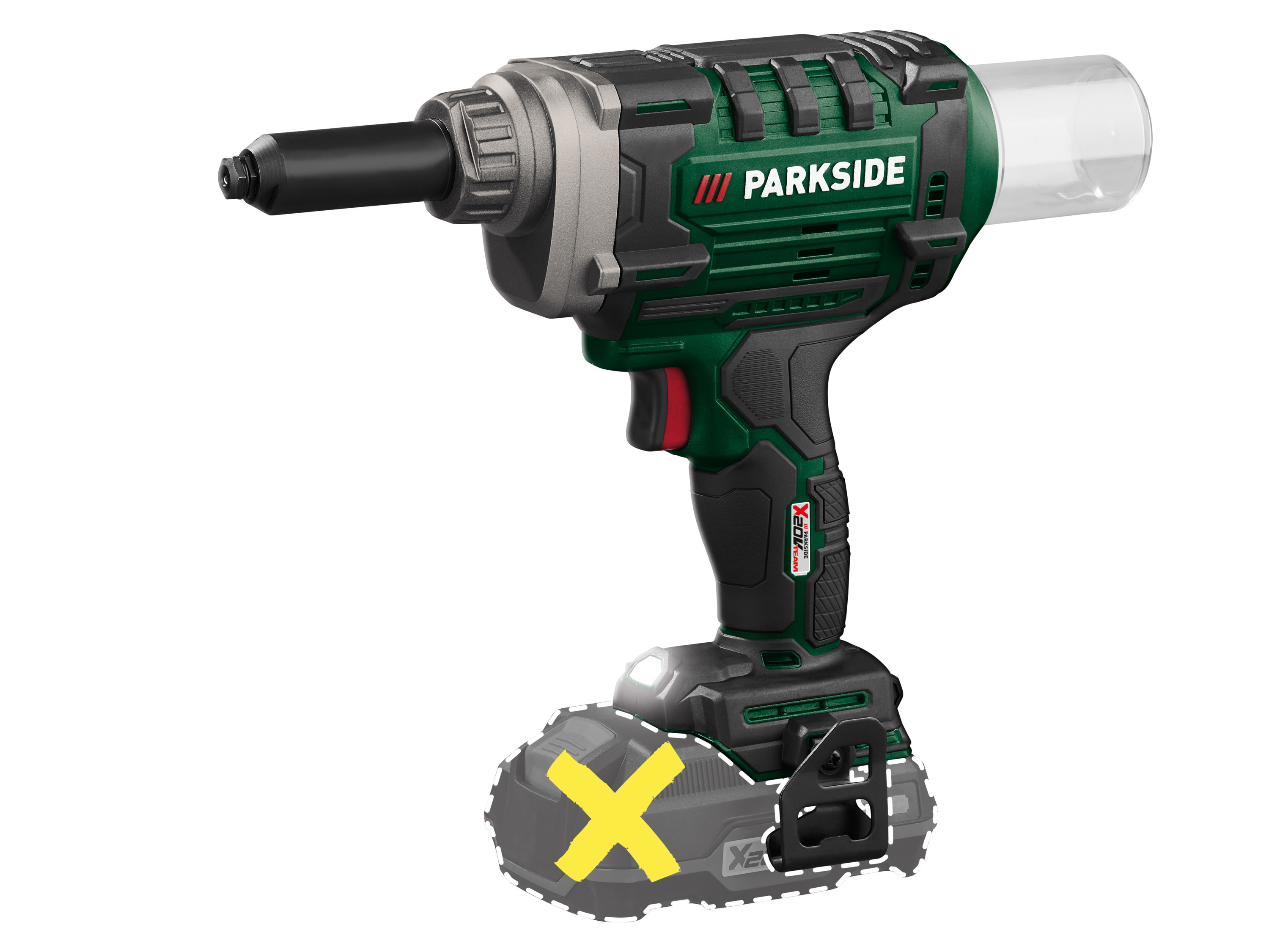 PARKSIDE Accu-popnagelpistool 20 V 10 kN, zonder accu en lader