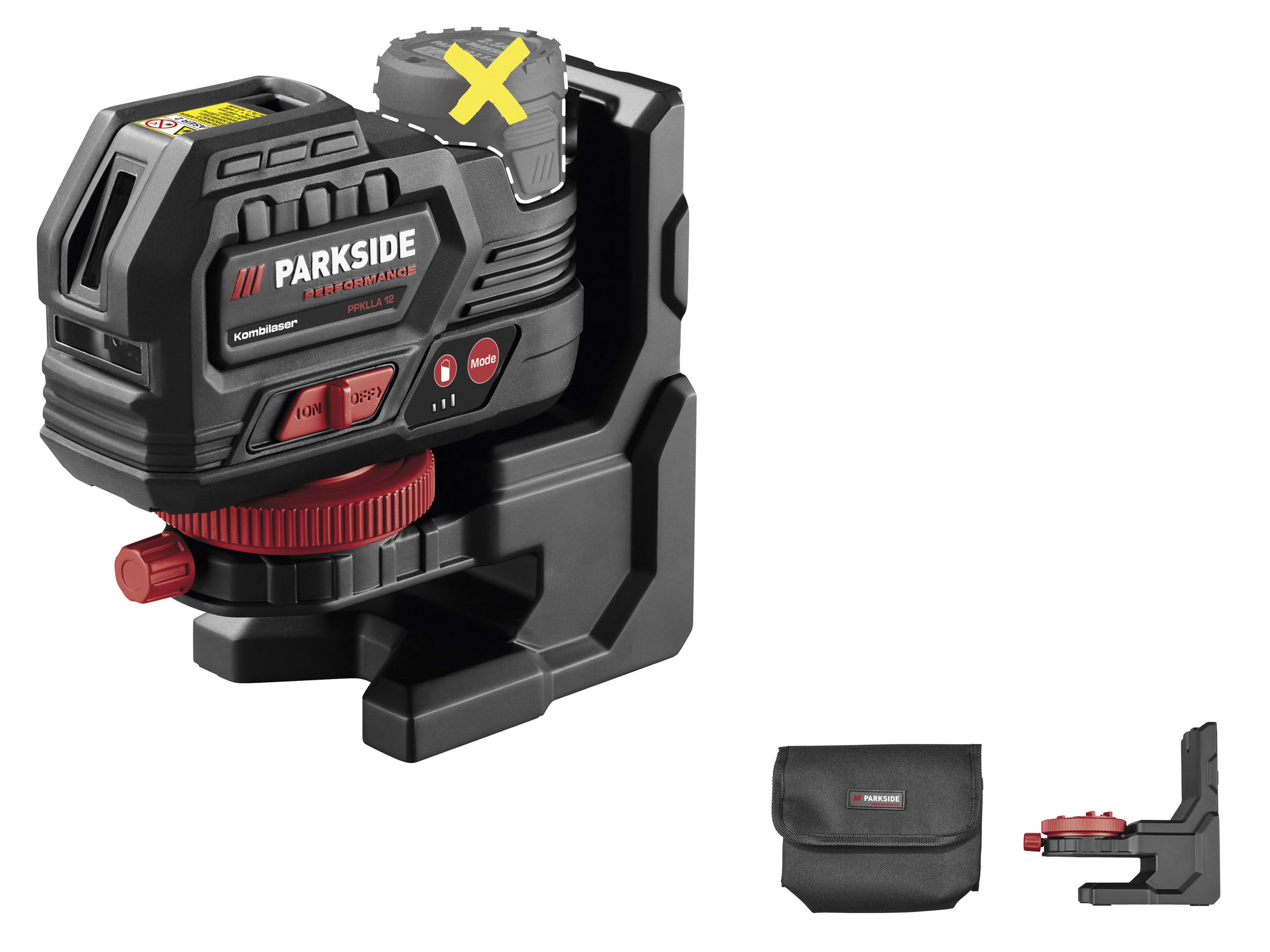 PARKSIDE PERFORMANCE Accu-kruislijnlaser 12 V, zonder accu en lader