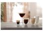 Diverse koffiedranken in glazen, waaronder espresso, ijskoffie en melkdranken.