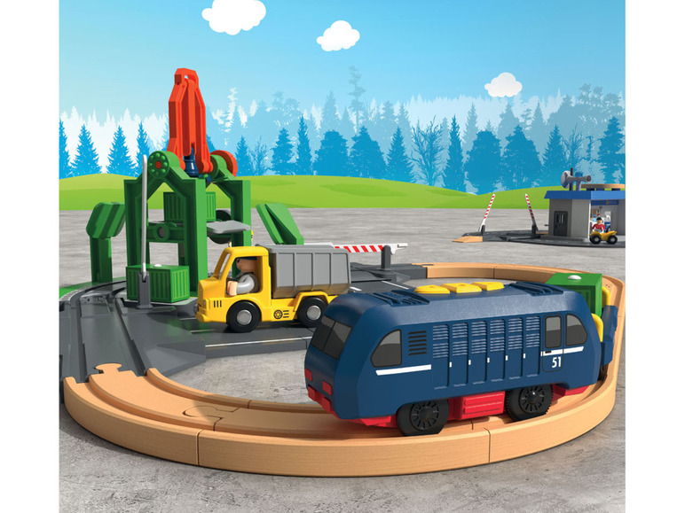 Ga naar volledige schermweergave: Playtive Houten treinbaan uitbreidingsset - afbeelding 17