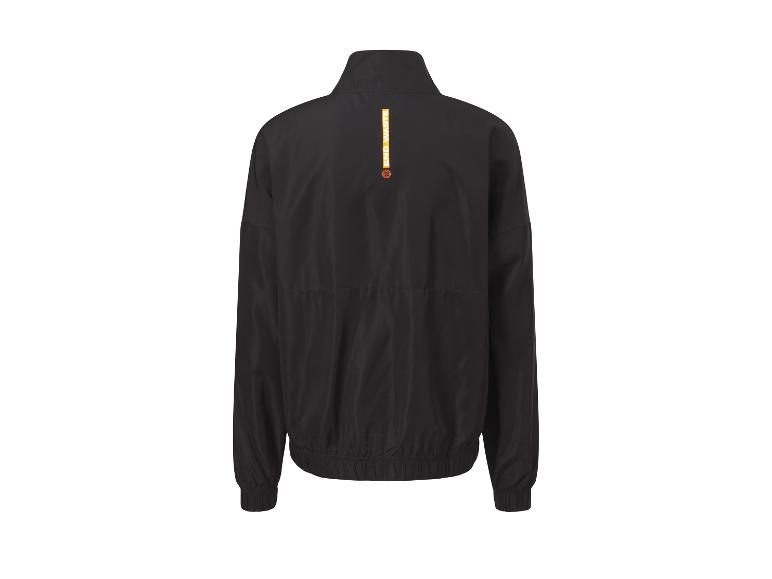 Zwarte sportjas met rits.