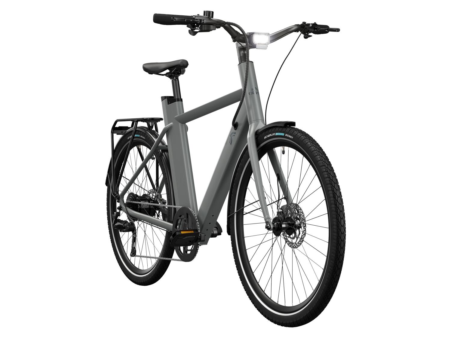 CRIVIT Urban elektrische fiets 3.0 X kettingaandrijving (Ash Grey)