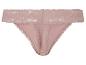 Roze kanten string met kanten randen.