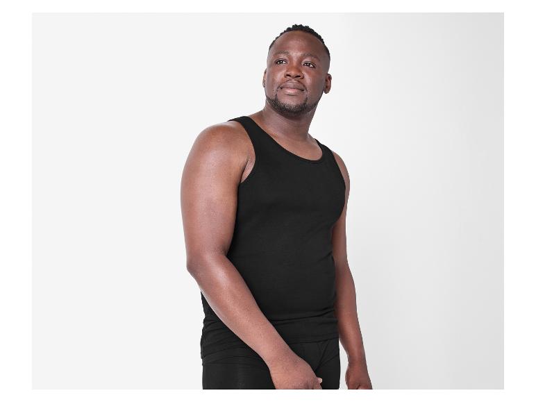 Set van 3 fijnrib heren hemden - Plus size