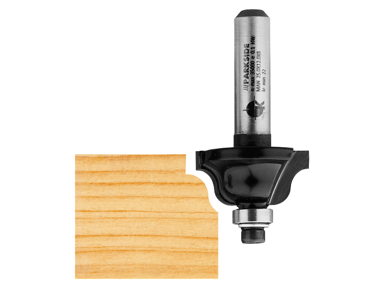 Parkside frees met ronde profiel voor houtbewerking.