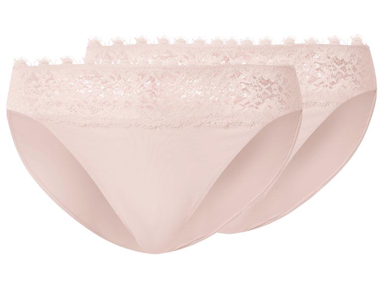 Tweepack roze damesonderbroeken met kanten details