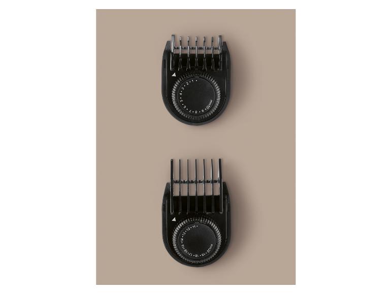 Twee tondeusekammen met lengte-instellingen 1-10 mm en 11-20 mm.